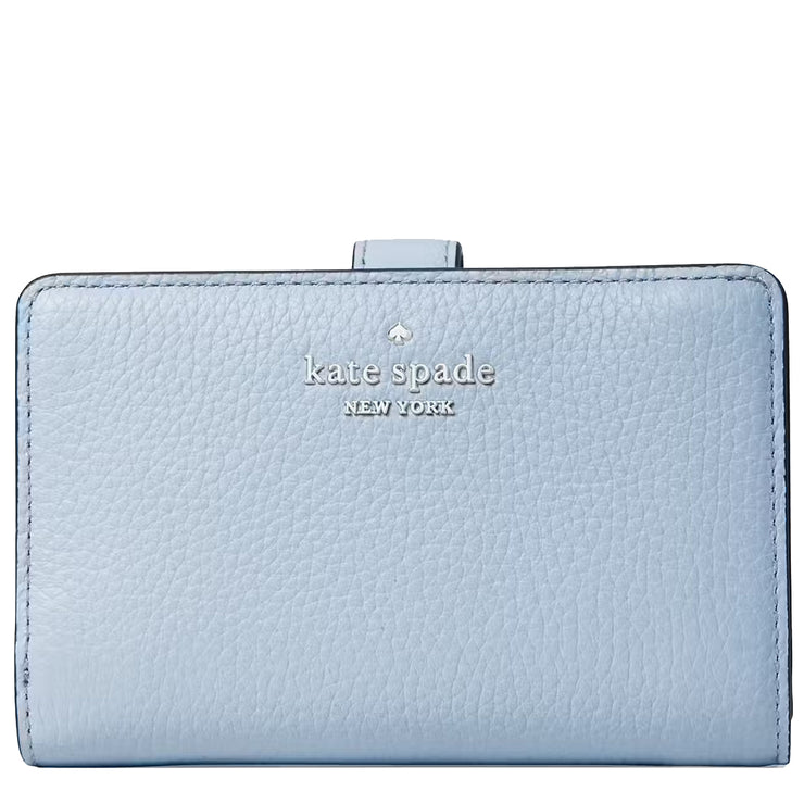 Buy Kate Spade Leila Medium Compact Bifold Wallet in Muted Blue WLR00394 Online in Singapore | PinkOrchard.com