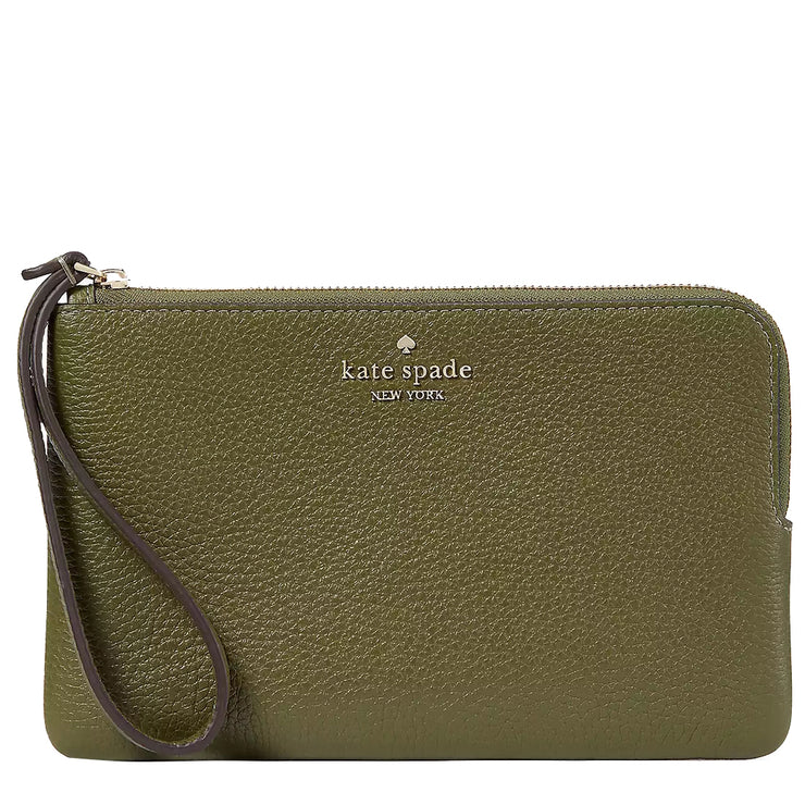 Buy Kate Spade Leila Medium L-Zip Wristlet in Enchanted Green kb684 Online in Singapore | PinkOrchard.com