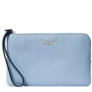 Buy Kate Spade Leila Medium L-Zip Wristlet in Polished Blue kb684 Online in Singapore | PinkOrchard.com