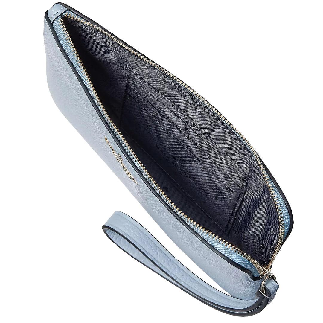 Buy Kate Spade Leila Medium L-Zip Wristlet in Polished Blue kb684