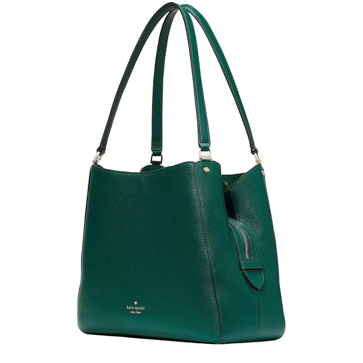 Buy Kate Spade Leila Medium Triple Compartment Shoulder Bag in Deep Jade wkr00344 Online in Singapore | PinkOrchard.com