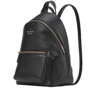 Buy Kate Spade Leila Pebbled Leather Mini Dome Backpack Bag in Black kb650 Online in Singapore | PinkOrchard.com