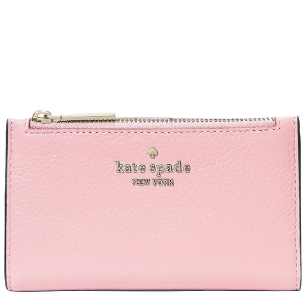 Buy Kate Spade Leila Small Slim Bifold Wallet in Bright Carnation wlr00395 Online in Singapore | PinkOrchard.com
