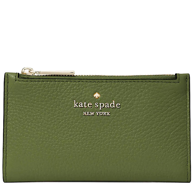 Kate Spade Leila Small Slim Bifold Wallet in Kelp Forest wlr00395
