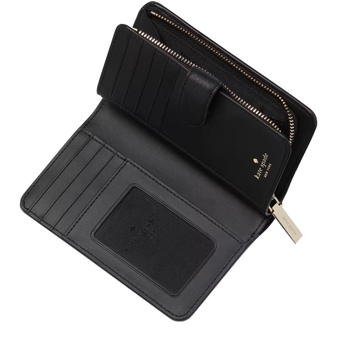 Buy Kate Spade Lena Medium Bifold Wallet in Black KH787 Online in