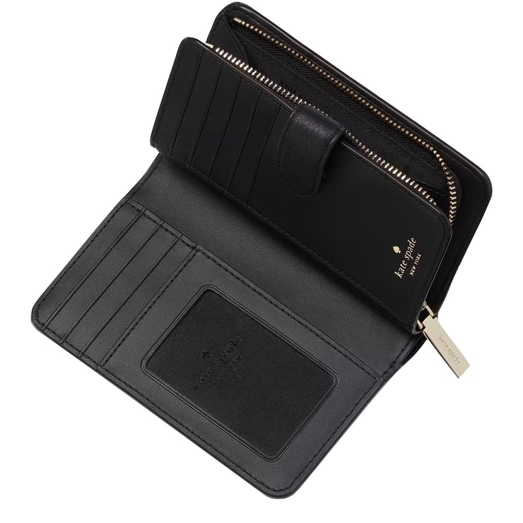 Buy Kate Spade Lena Medium Bifold Wallet in Black KH787 Online in Singapore | PinkOrchard.com