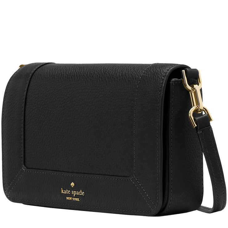 Side View of Kate Spade Lena Mini Crossbody Bag - Black KH784
