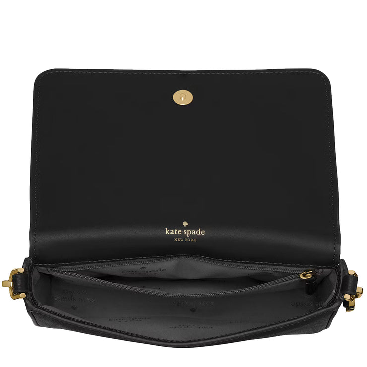 Interior View of Kate Spade Lena Mini Crossbody Bag - Black KH784