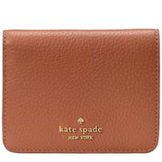 Front View of Kate Spade Lena Small Bifold Wallet - Warm Gingerbread KH788