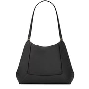 Back View of Kate Spade Lena Triple Compartment Shoulder Bag - Black KH435