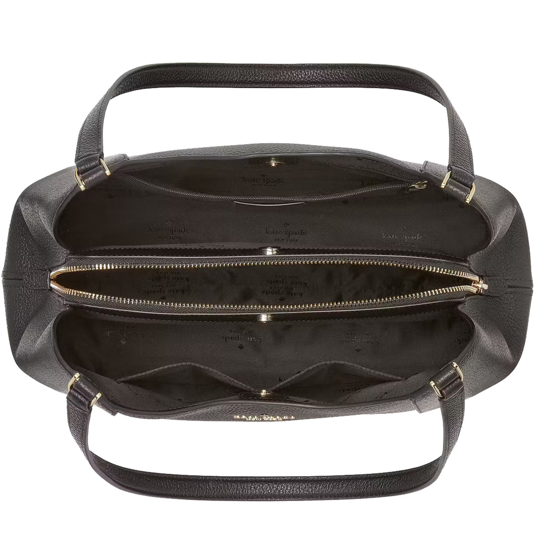 Kate Spade Lena Triple Compartment Shoulder Bag - Black KH435