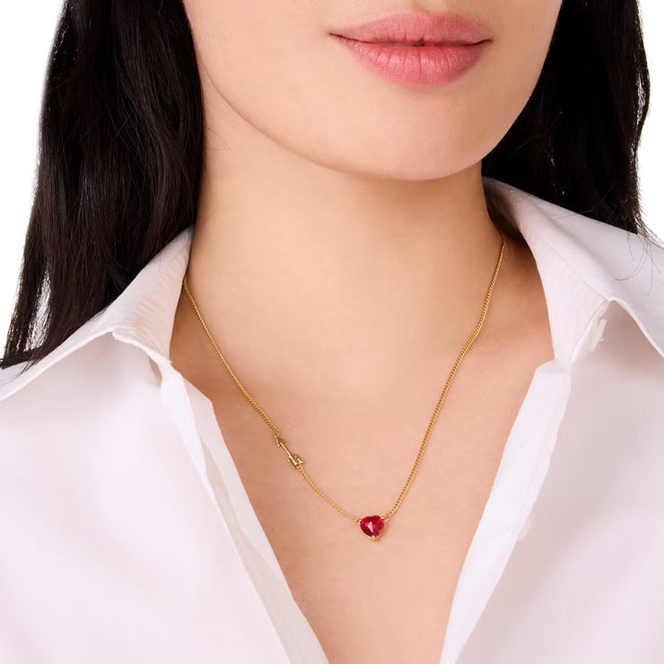 Buy Kate Spade Lovestruck Heart And Arrow Necklace in Red KL102 Online in Singapore | PinkOrchard.com