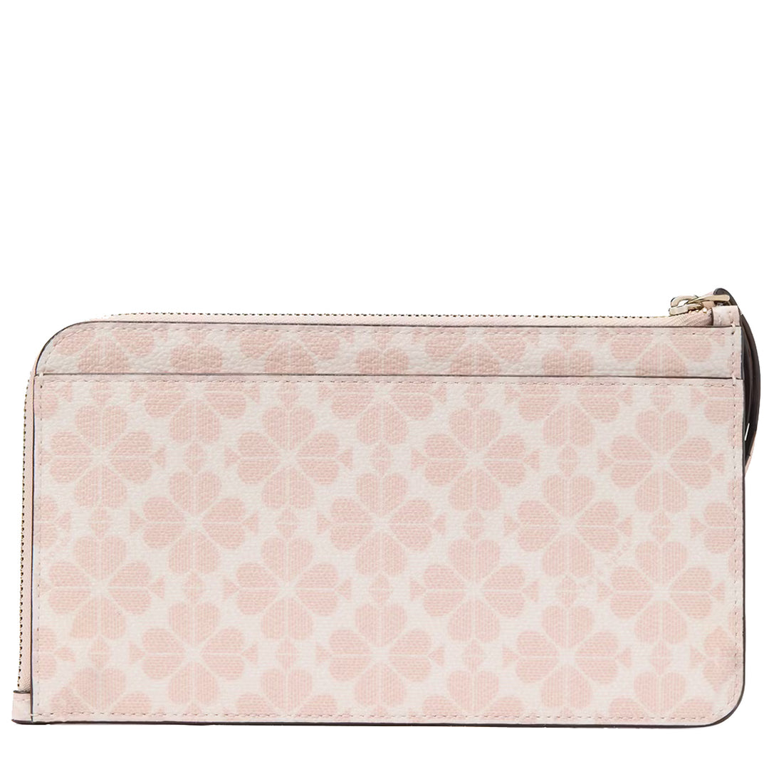 Buy Kate Spade Lucy Spade Flower Medium L-Zip Wristlet in Rose