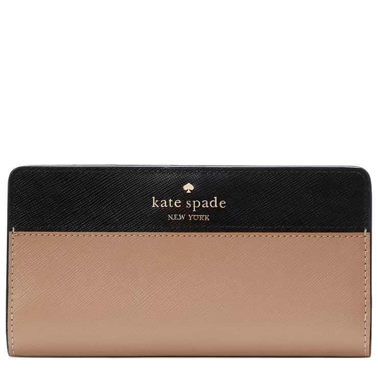Buy Kate Spade Madison Colorblock Large Slim Bifold Wallet in Toasted Hazelnut Multi KI367 Online in Singapore | PinkOrchard.com