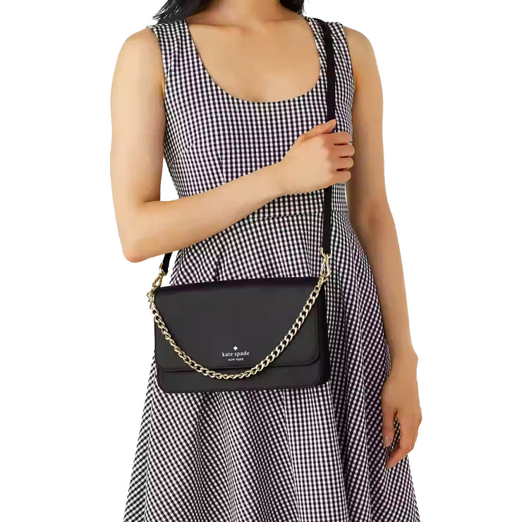 Buy Kate Spade Madison Flap Convertible Crossbody Bag in Black kc430 Online in Singapore | PinkOrchard.com