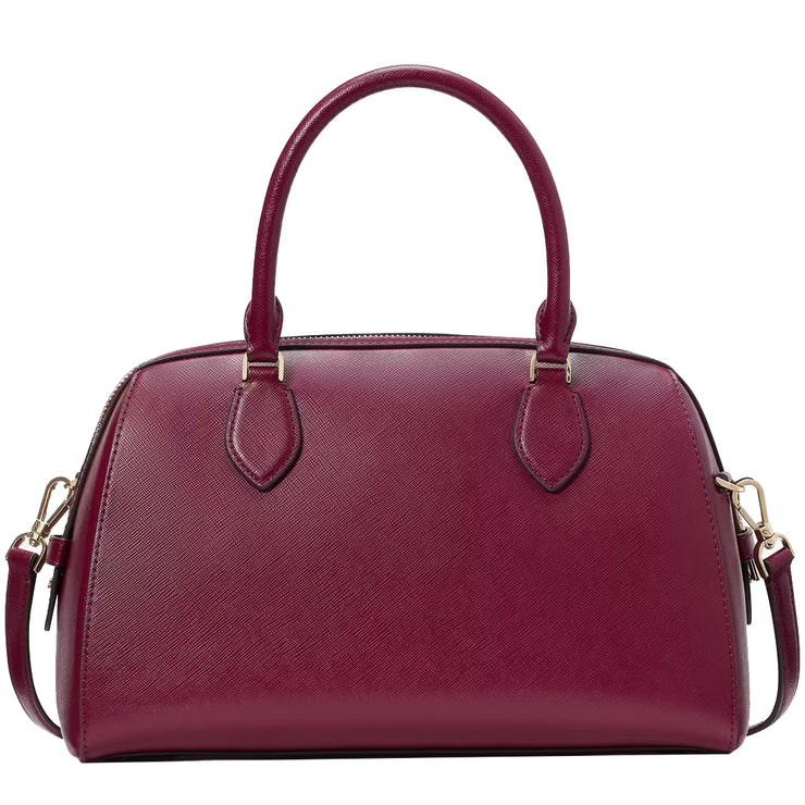 Back View of Kate Spade Madison Large Dolly Duffle Crossbody Bag in Blackberry Preserves KI830