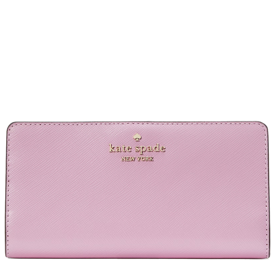 Buy Kate Spade Madison Large Slim Bifold Wallet in Berry Cream