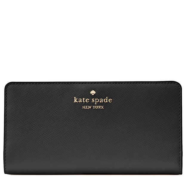 Buy Kate Spade Madison Large Slim Bifold Wallet in Black KI366 Online in Singapore | PinkOrchard.com