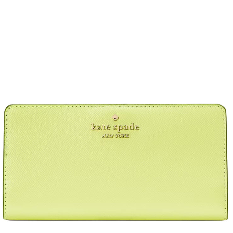 Buy Kate Spade Madison Large Slim Wallet in Lime Slushy KI366 Online in Singapore | PinkOrchard.com