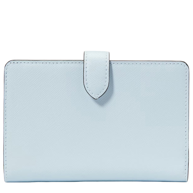 Back View of Kate Spade Madison Medium Bifold Wallet - Crisp Sky Multi KC511