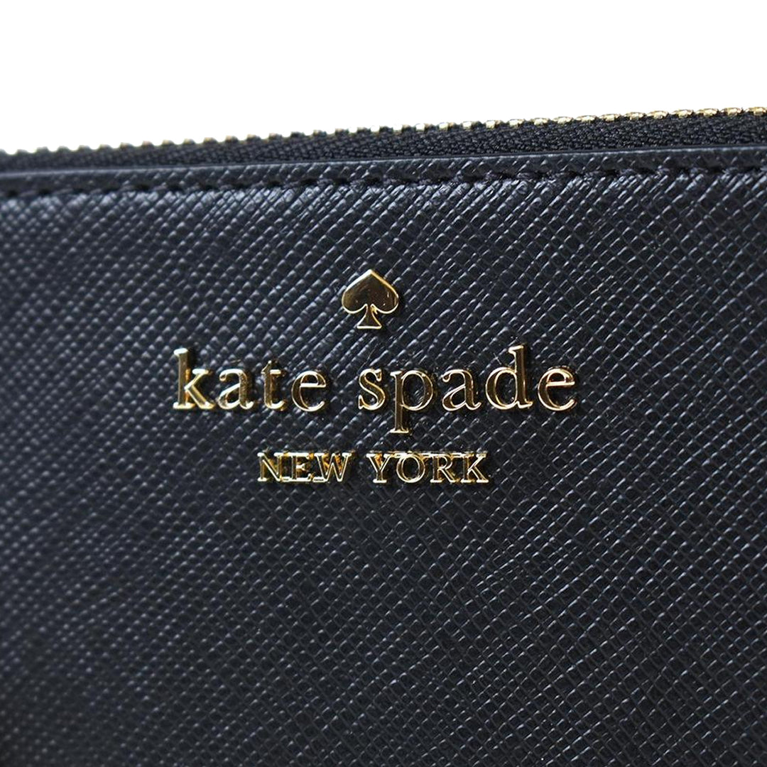 Buy Kate Spade Madison Medium L-Zip Card Holder in Black KG613