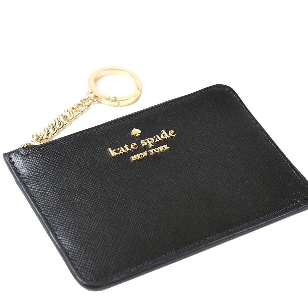 Buy Kate Spade Madison Medium L-Zip Card Holder in Black KG613