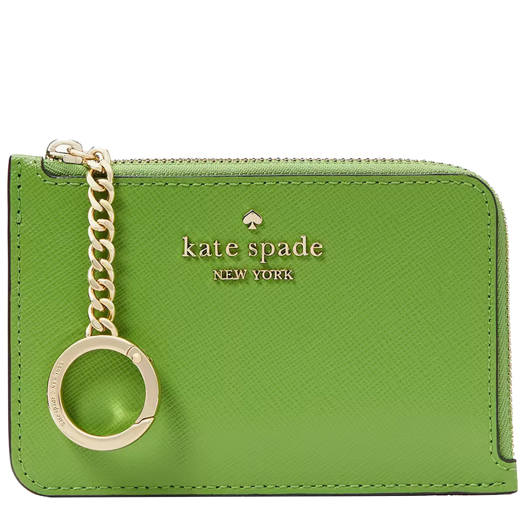 Buy Kate Spade Madison Medium L-zip Card Holder in Turtle Green