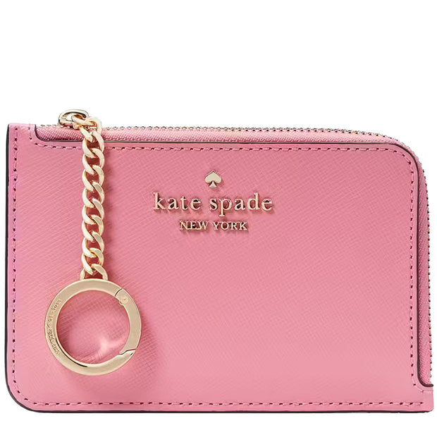 Buy Kate Spade Madison Medium L-zip Card Holder in Blossom Pink kg613 Online in Singapore | PinkOrchard.com