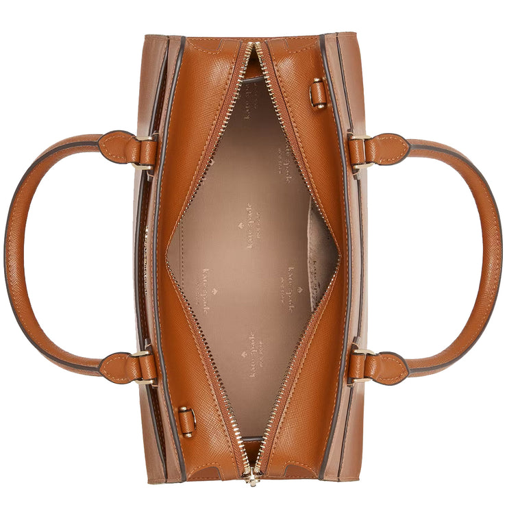 Interior View of Kate Spade Madison Medium Satchel Bag - Cavern Clay KC436
