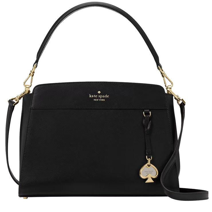 Buy Kate Spade Madison Medium Top Handle Satchel Bag in Black KK285 Online in Singapore | PinkOrchard.com