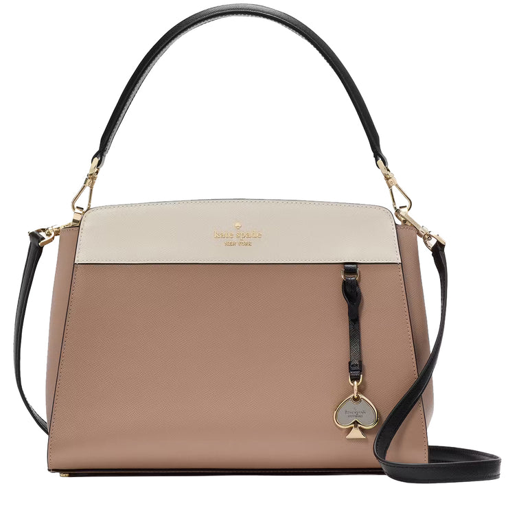 Buy Kate Spade Madison Medium Top Handle Satchel Bag in Toasted Hazelnut Multi KK286 Online in Singapore | PinkOrchard.com