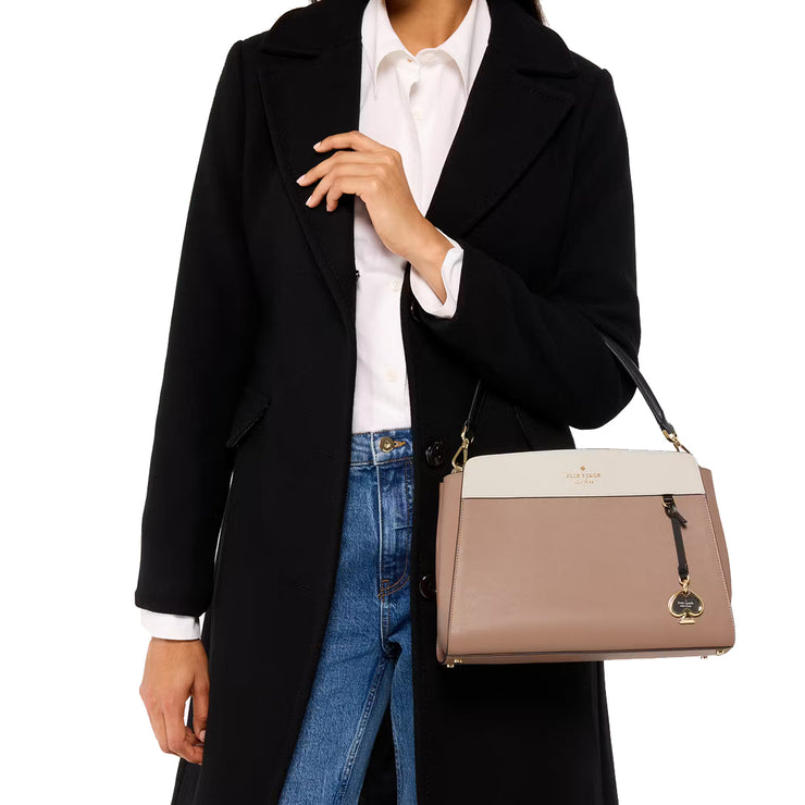 Buy Kate Spade Madison Medium Top Handle Satchel Bag in Toasted Hazelnut Multi KK286 Online in Singapore | PinkOrchard.com
