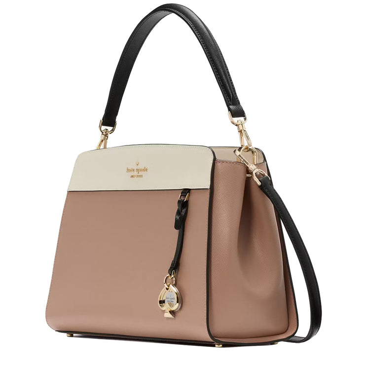 Buy Kate Spade Madison Medium Top Handle Satchel Bag in Toasted Hazelnut Multi KK286 Online in Singapore | PinkOrchard.com