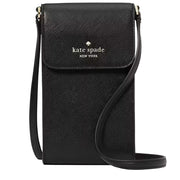 Buy Kate Spade Madison North South Flap Phone Crossbody Bag in Black kc592 Online in Singapore | PinkOrchard.com