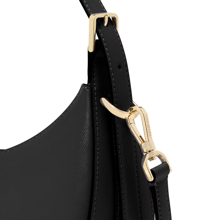 Buy Kate Spade Madison Saffiano Leather Crescent Shoulder Bag in Black KK949 Online in Singapore | PinkOrchard.com