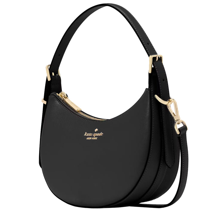 Buy Kate Spade Madison Saffiano Leather Crescent Shoulder Bag in Black KK949 Online in Singapore | PinkOrchard.com