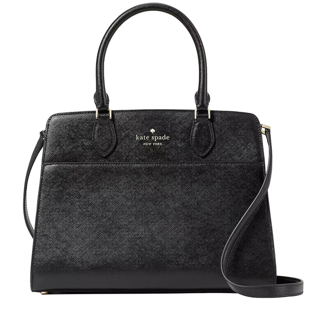 Buy Kate Spade Madison Saffiano Leather Medium Satchel Bag In Black kc436 Online in Singapore | PinkOrchard.com