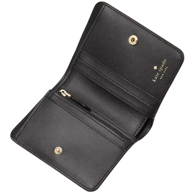 Buy Kate Spade Madison Saffiano Leather Small Bifold Wallet in Black kc581 Online in Singapore | PinkOrchard.com