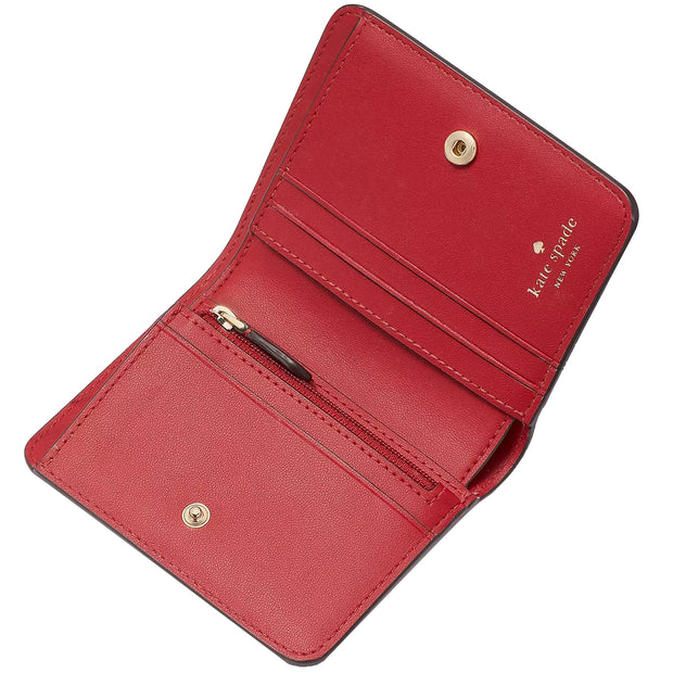 Buy Kate Spade Madison Saffiano Leather Small Bifold Wallet in Candied Cherry kc581 Online in Singapore | PinkOrchard.com