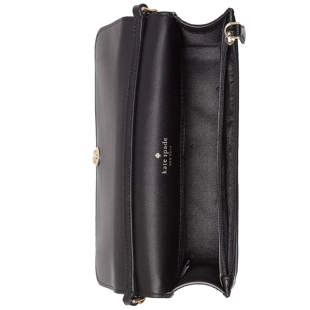 kate spade☆Madison Small Flap クロスボディ ウォレットバッグ Madison Saffiano Leather Small Flap Crossbody Black