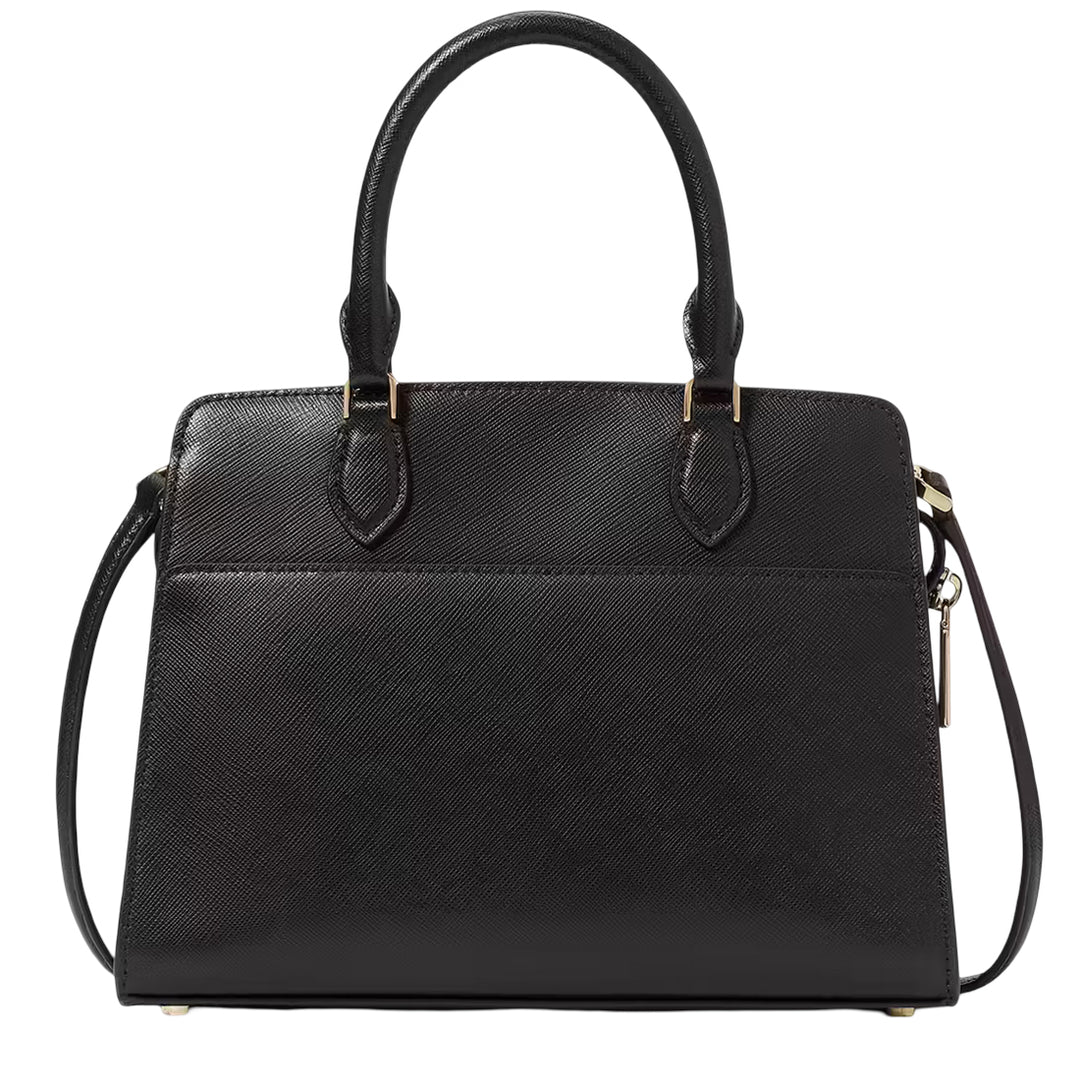 Kate Spade Madison Saffiano Leather Small Satchel Bag in Black
