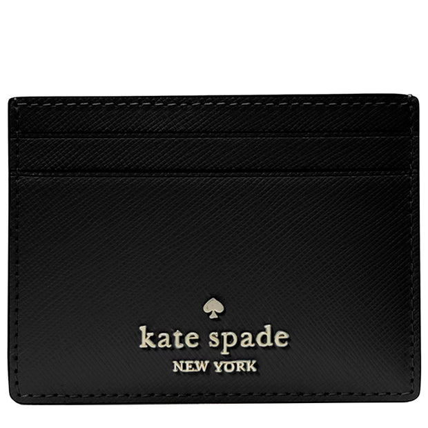 Buy Kate Spade Madison Small Slim Card Holder in Black KI368 Online in Singapore | PinkOrchard.com