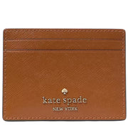 Front View of Kate Spade Madison Small Slim Card Holder - Cavern Clay KI368