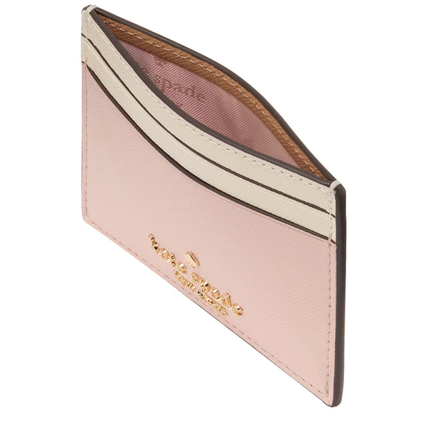 Buy Kate Spade Madison Small Slim Card Holder in Rose Smoke Multi KI369 Online in Singapore | PinkOrchard.com
