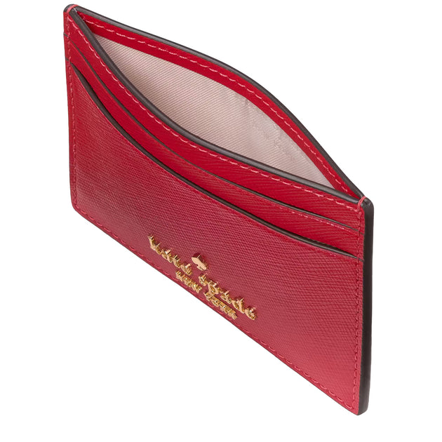 Buy Kate Spade Madison Small Slim Card Holder in Ruby Red KI368 Online ...