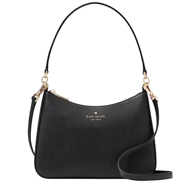 Front View of Kate Spade Margot Convertible Shoulder Bag - Black KH397