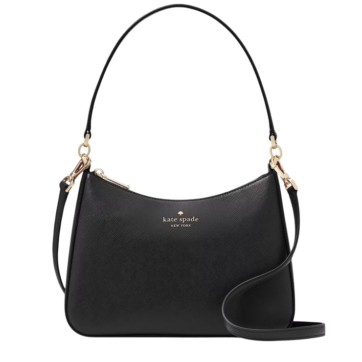 Front View of Kate Spade Margot Convertible Shoulder Bag - Black KH397