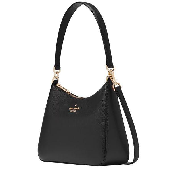 Side View of Kate Spade Margot Convertible Shoulder Bag - Black KH397