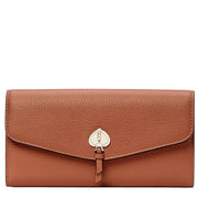 Kate Spade Marti Large Slim Flap Wallet in Warm Gingerbread k6402