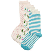 Kate Spade Met My Match 3-pack Crew Socks in Multi KK339121